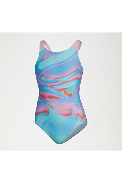 SPEEDO Printed Pulseback Kız Çocuk Mayo