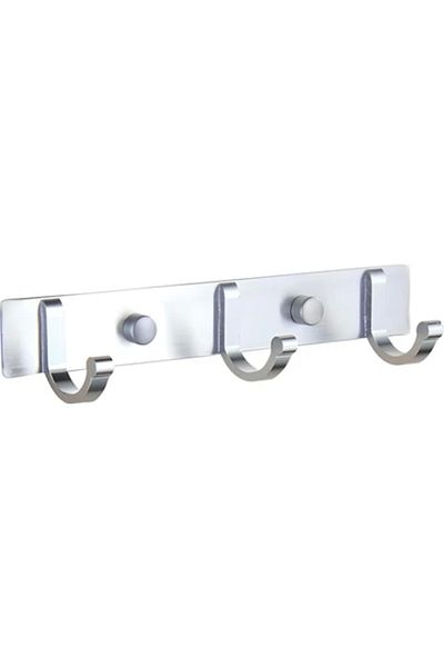 ardini Aluminum Chrome Set of 3 - Self Adhesive Hanger