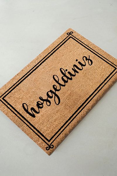 Chilai Home Coco Lamelle Natural Koko Mat, 40X60 cm Bristle Door Mat