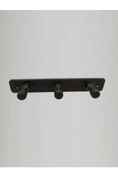 ardini Thin Waisted Adhesive and Screw Black Matte Hanger - Set of Three