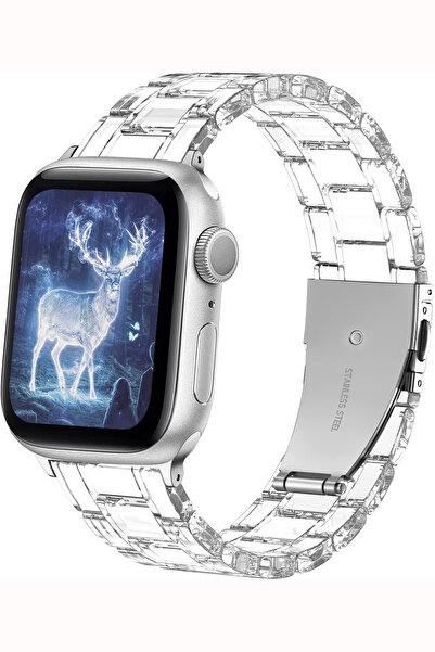 PSGT Reçine saat kayışı Apple Watch Band 49/46/45/44mm Çelik Bilezik serisi 1...