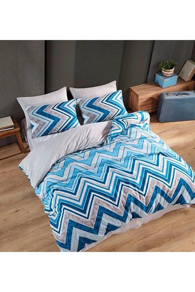 Belsina Home Cu model pe două fețe |   Set cuvertură de pilota unică |   70% bumbac |   Cearşaf plat