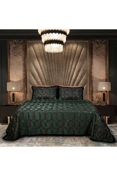 Lidoma Home DORA JACQUARD, set dublu pentru țesătură pichet persoane, verde