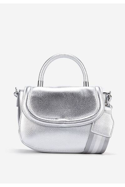 B T Shoes Geanta de umar Julima argintie