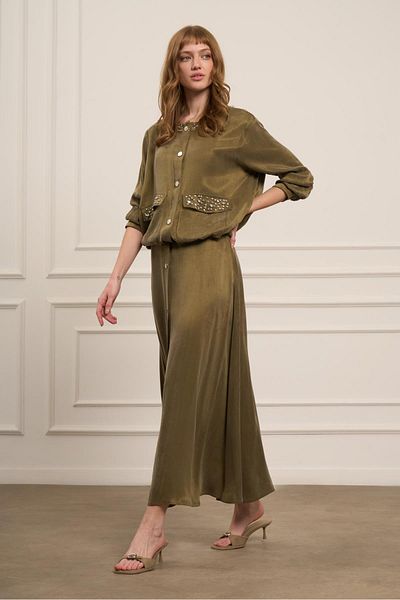 FTZ WOMEN Women's Cupra Skirt Suit Khaki 31063