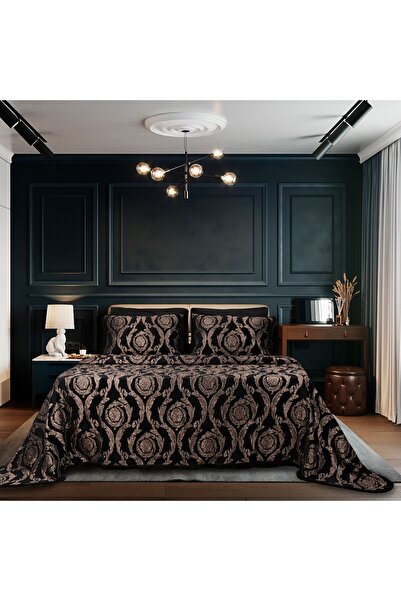 Lidoma Home بدلة ديانا سونيل للزوجين من بيكيه باللون الأسود