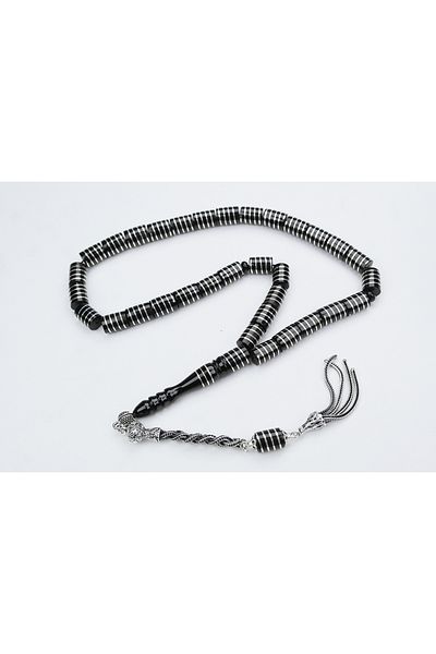 Skygo Oltu Stone Cutting Model Auger Screw Embroidered Rosary