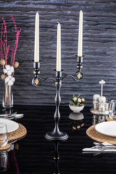 miras home Vela 3'lü Şamdan (310-K-3)