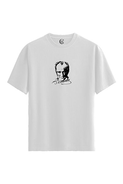 Color Luxe İz - 100% Cotton Men's White T-Shirt - Premium Quality