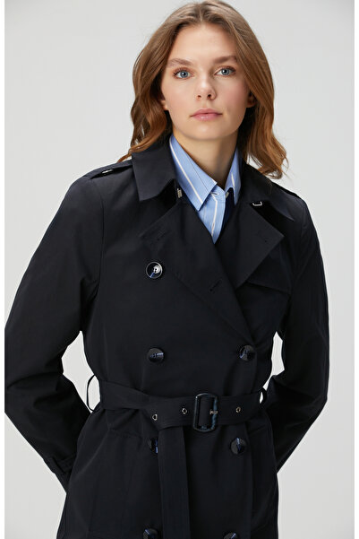 Network Lacivert Pardösü