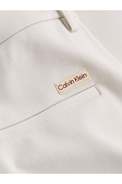 Calvin Klein Kadın Ekru Pantolon