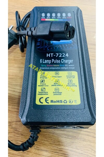 ATAELEKTRONİK 72 Volt 24 Amper Bisiklet E-bike Şarj Adaptörü Voltaj Kesicili ...