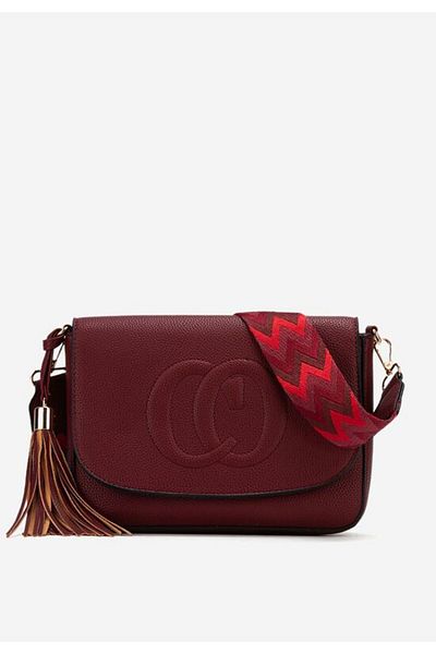 B T Shoes Triumpha Winter red shoulder bag