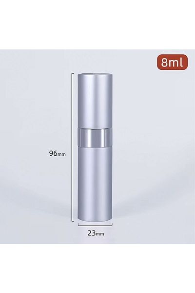 MIBRU Silver Spray Bottle – Aluminum Refillable Coffee Moisturizing Sprayer for Baristas