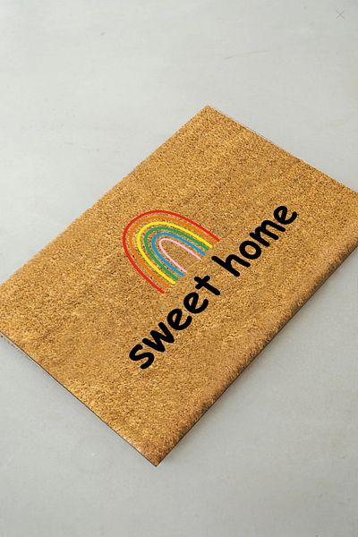 Chilai Home Coco Weho Mat Natural Koko Mat, 40X60 cm Bristle Door Front Mat