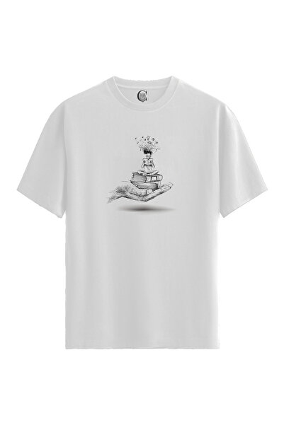 Color Luxe Dream Reader - 100% Cotton Women's White T-Shirt - Premium Quality