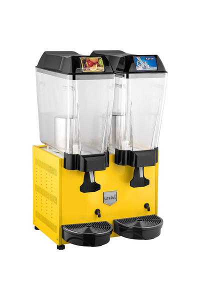 Remta Çiftli Şerbet Limonata + Ayran Soğutucu 20+20 lt (Sarı Renk) - ST13