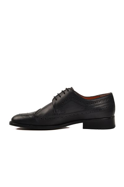AYK'S Black Genuine Leather Men's Casual Shoes 02947 m