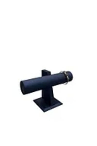 MeGass Dekor Domestic Production Luxury Imera Leather Fabric Navy Blue Color Length 15 cm Width 23 cm Single t Model Bracelet Display