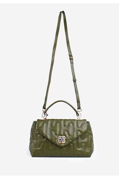 B T Shoes Coresta green shoulder bag