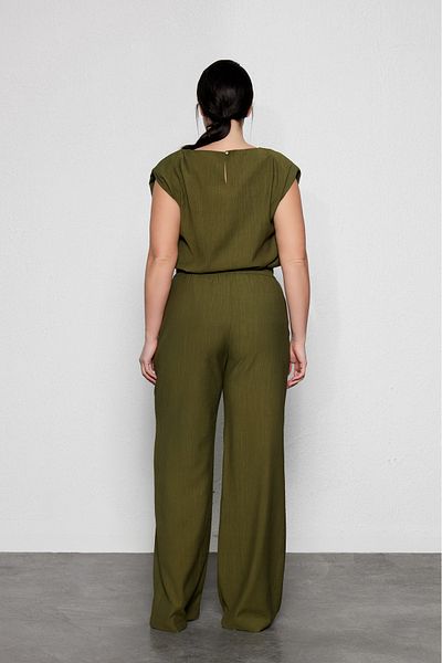 LUOKK Wide Leg - Plus Size - Trousers and Khaki
