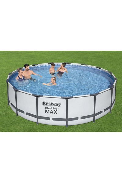 BESTWAY Round lead column pool with filter, ladder and cover