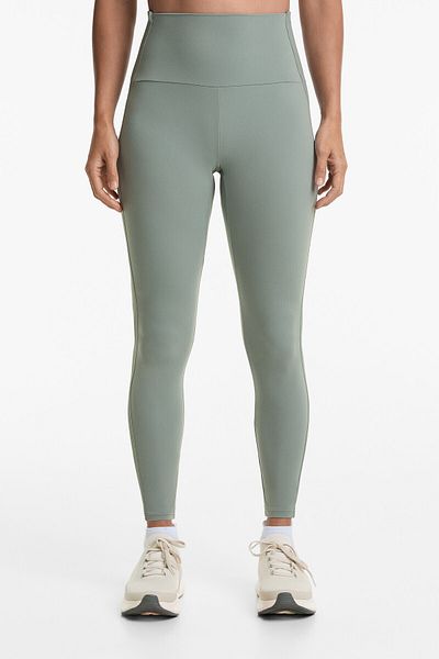 Oysho Comfortlux high-rise rib 65cm ankle-length leggings