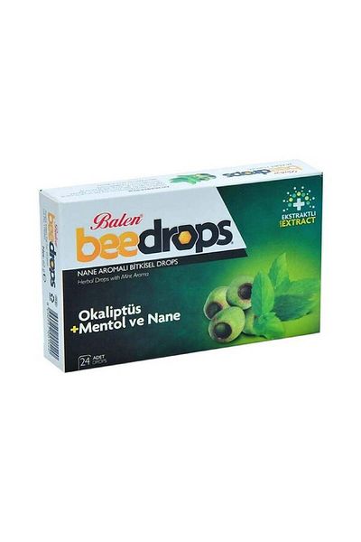 Balen -Beedrops Mint Flavoured Herbal Drops Echinacea with Eucalyptus 24's