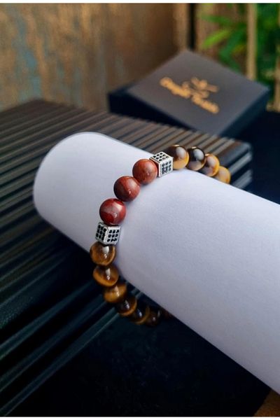 dergah tesbih Jasper Cap-langözü Natural Stone Bracelet