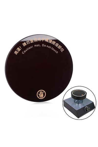 MIBRU Replacement Glass for Syphon Halogen Stove – Spare Heat-Resistant Glass Heater Part