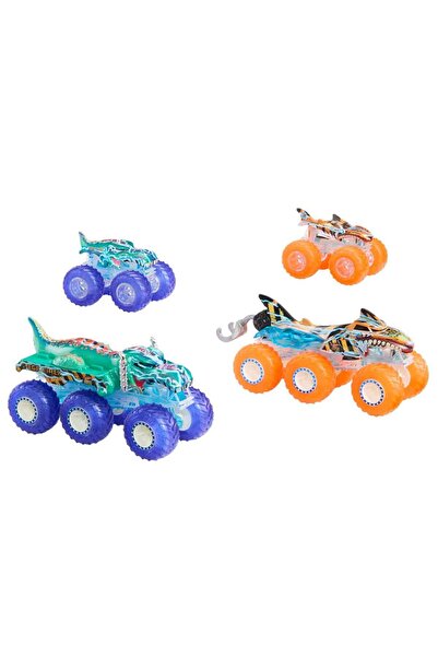 HOT WHEELS Monster Trucks Power Smashers oyuncak araç ve büyük TIR çoklu pake...