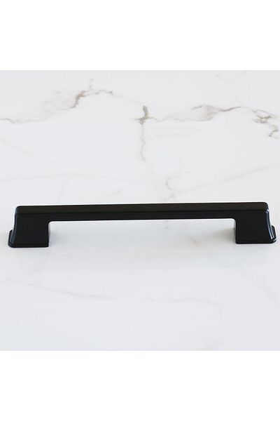 Badem10 Cemre Mâner 160 mm-16 cm Negru Metal Bucătărie Mobilier Sertar Bucătărie Dulap Dulap Mânere Capac Mâner