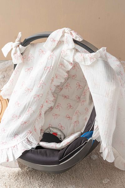 Atelier Babbi Ribbon and Pink Stroller Set