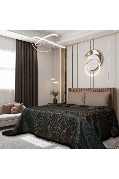 Lidoma Home CELIA CIFT KISILIK țesătură pichet SETURI / VERDE FĂRĂ PERNE