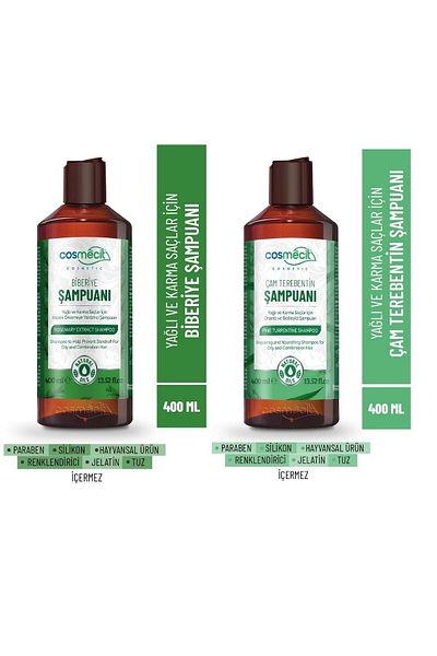 cosmecit Rosemary + Pine Turpentine Shampoo Set of 2 (2*400ml)