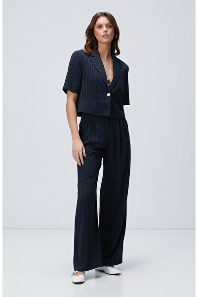 Network Lacivert Pantolon