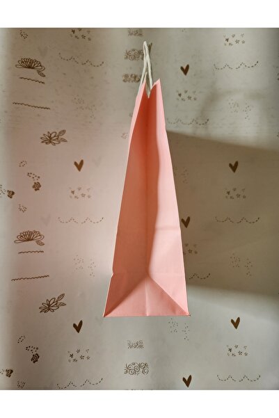 Nedi Büküm Saplı Karton Hediye Çantası 16x22x8cm (25adet)