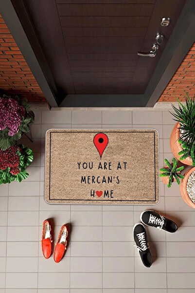 Viva Home Bej Home Sweet Kapı Önü Paspası KP26