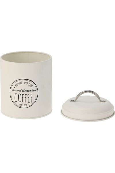 Excellent Houseware Coffee, tea and sugar food container set of 3 pieces cream