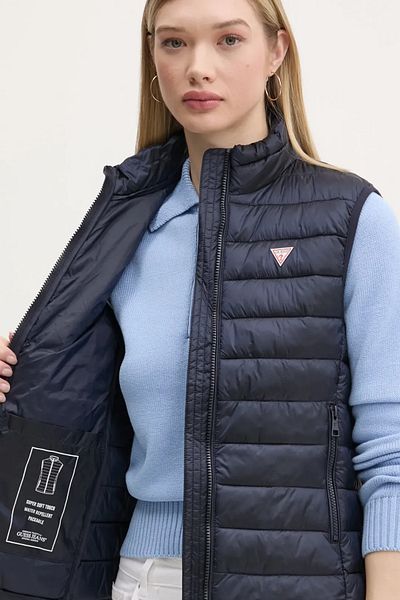 Guess Jeans Women's blue sports vest whab2 Guess jeans