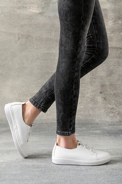 golder Pantofi sport de damă Lucca albi