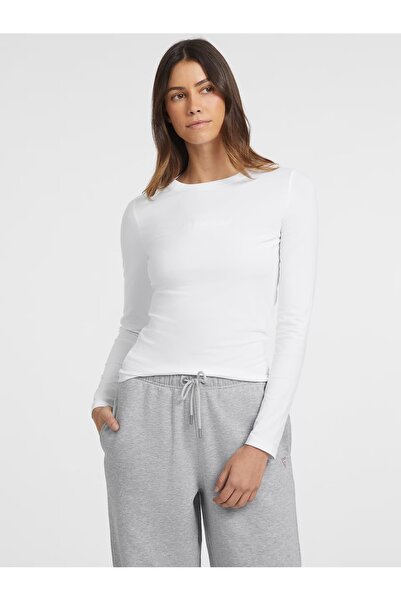 Guess Jeans Dámske biele tričko w4yl22 Guess džínsy