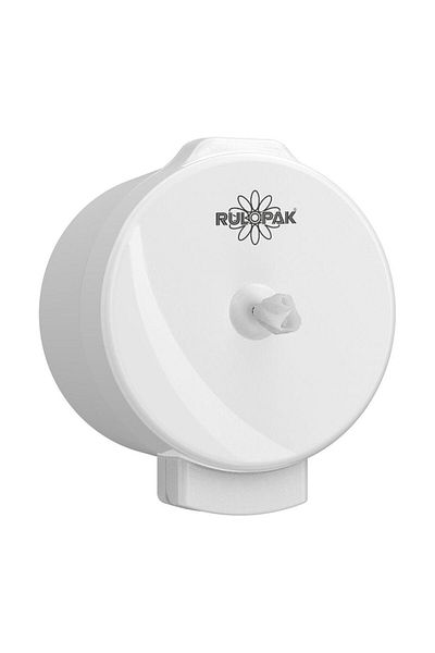 Rulopak Modern Stingy Inner Pull Toilet Paper Dispenser White