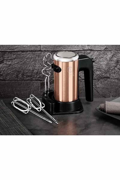 Berlinger Haus Mixer manual cu accesorii 300 W Rosegold Metallic Line