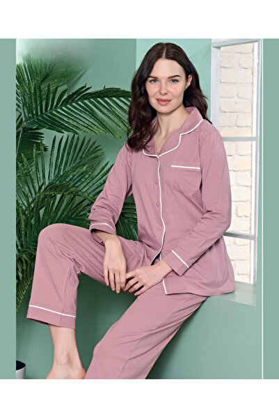 İntive Lingerie Poleren Modal Fabric Casual πουκάμισο Παντελόνι/Σετ πιτζάμες ...