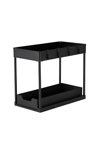 Berlinger Haus Organizator bucatarie pe doua niveluri negru