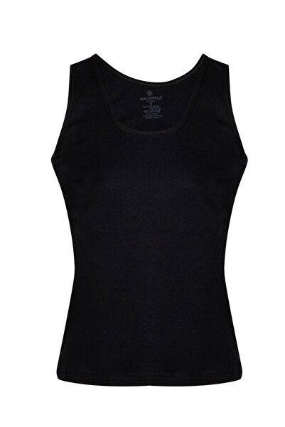 Ceylanoğlu Kadın Ribana Saten Geniş Askılı Atlet 6'lı Paket Gkc167