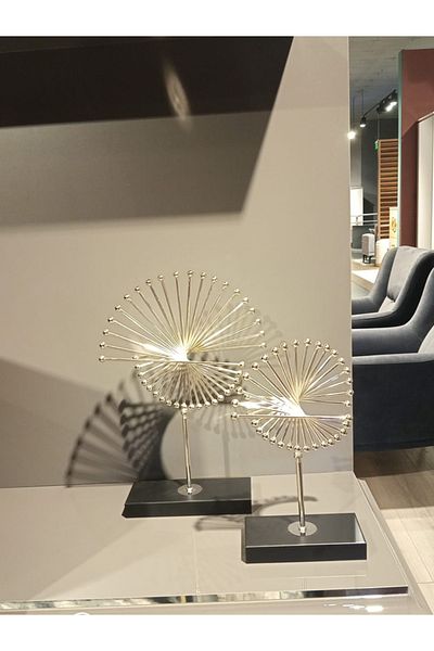 Bellona Silver Rays Decorative Pieces Set of 2