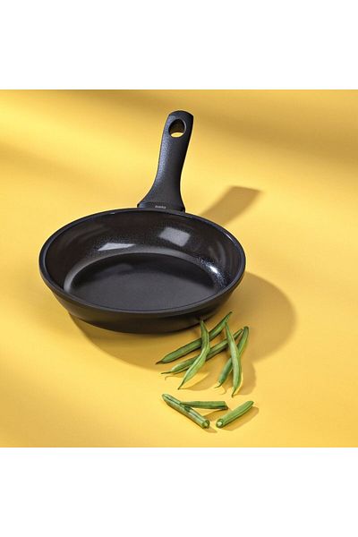 KELA Keck Lang Frying pan with ceramic surface 20 cm ATURA black Teflon-free