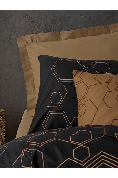 Cotton Box Σετ Παπλωματοθήκη Μονό Σκούρο Dawn Copper